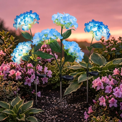 HYDRASHINE – Luces solares florales para un resplandor radiante en exteriores