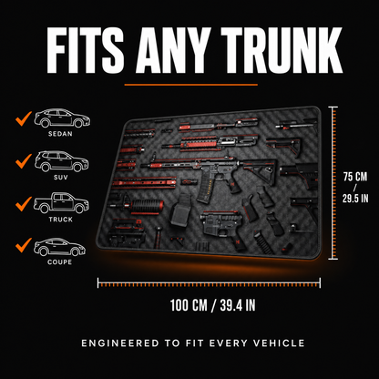 ArsenalPro™ – Tactical Universal Trunk Mat