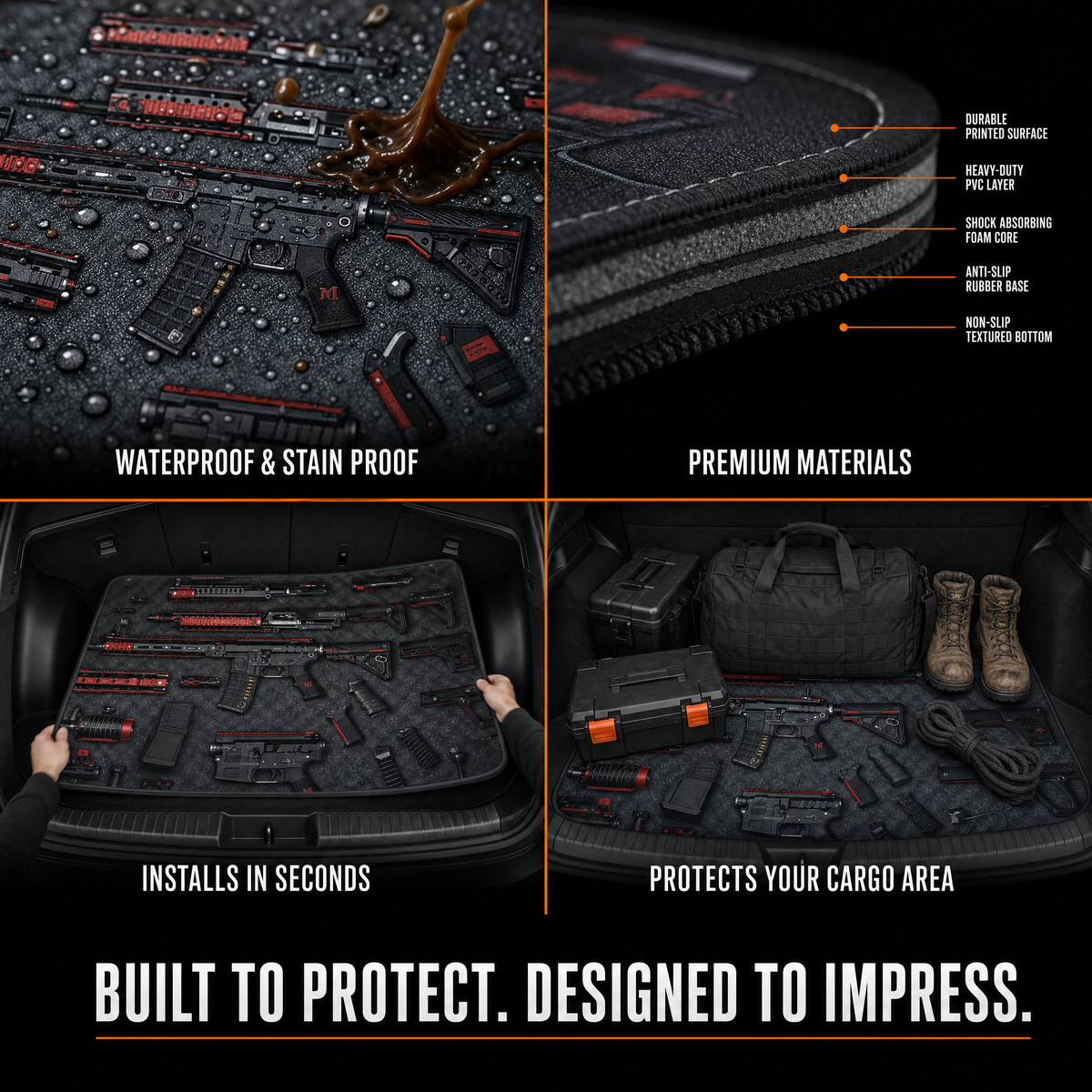 ArsenalPro™ – Tactical Universal Trunk Mat