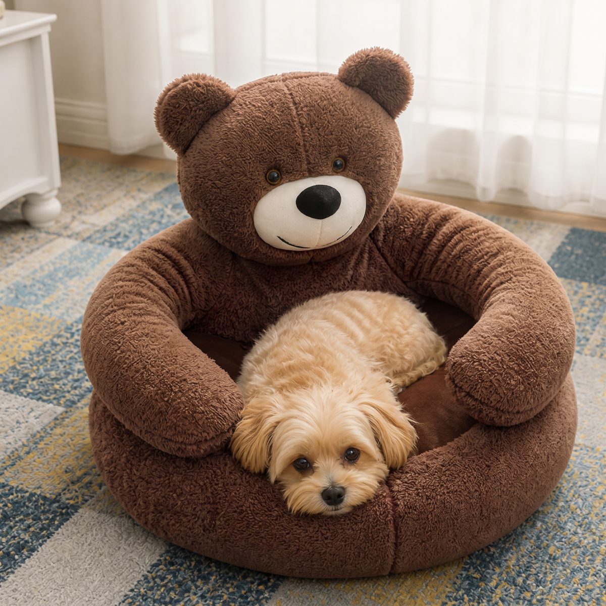 Ortekor Donut Plush & Washable Dog Sofa Bed