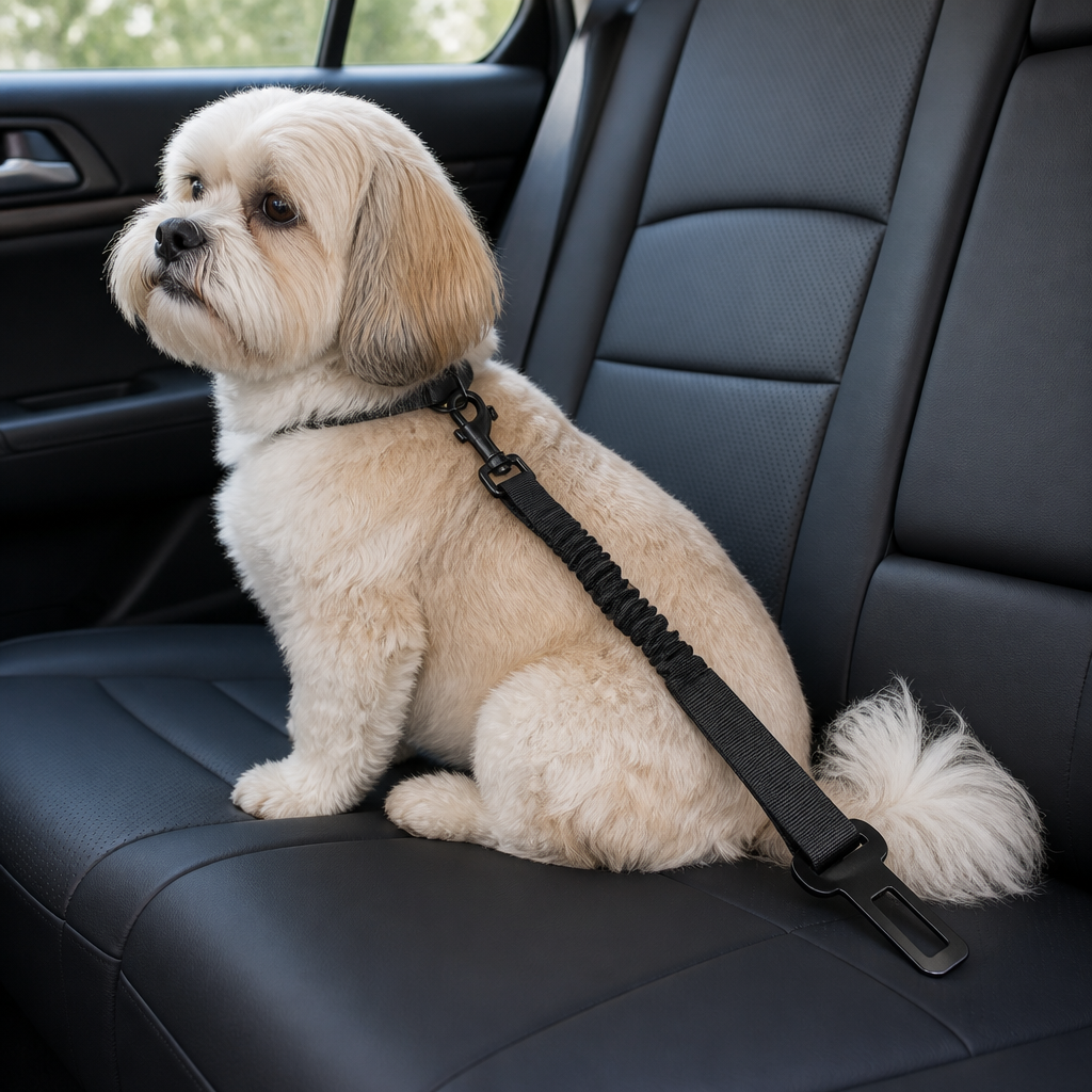 Ortekor Retractable Elastic Nylon Dog Car Seat Belt
