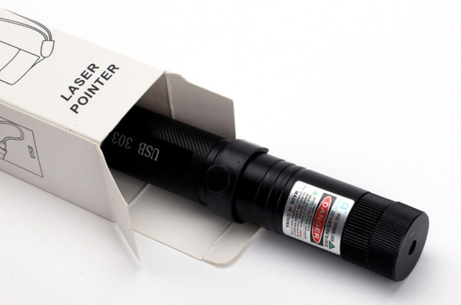 Rechargeable Tactical Laser Pointer with Adjustable Focus Beam for Presentations, Stargazing & Outdoor Use | USB Powered Long Distance