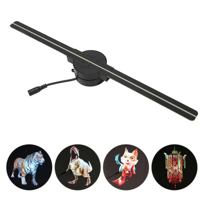 3D Holographic Fan Display – App-Controlled Floating LED Projector for Retail, Events & Advertising