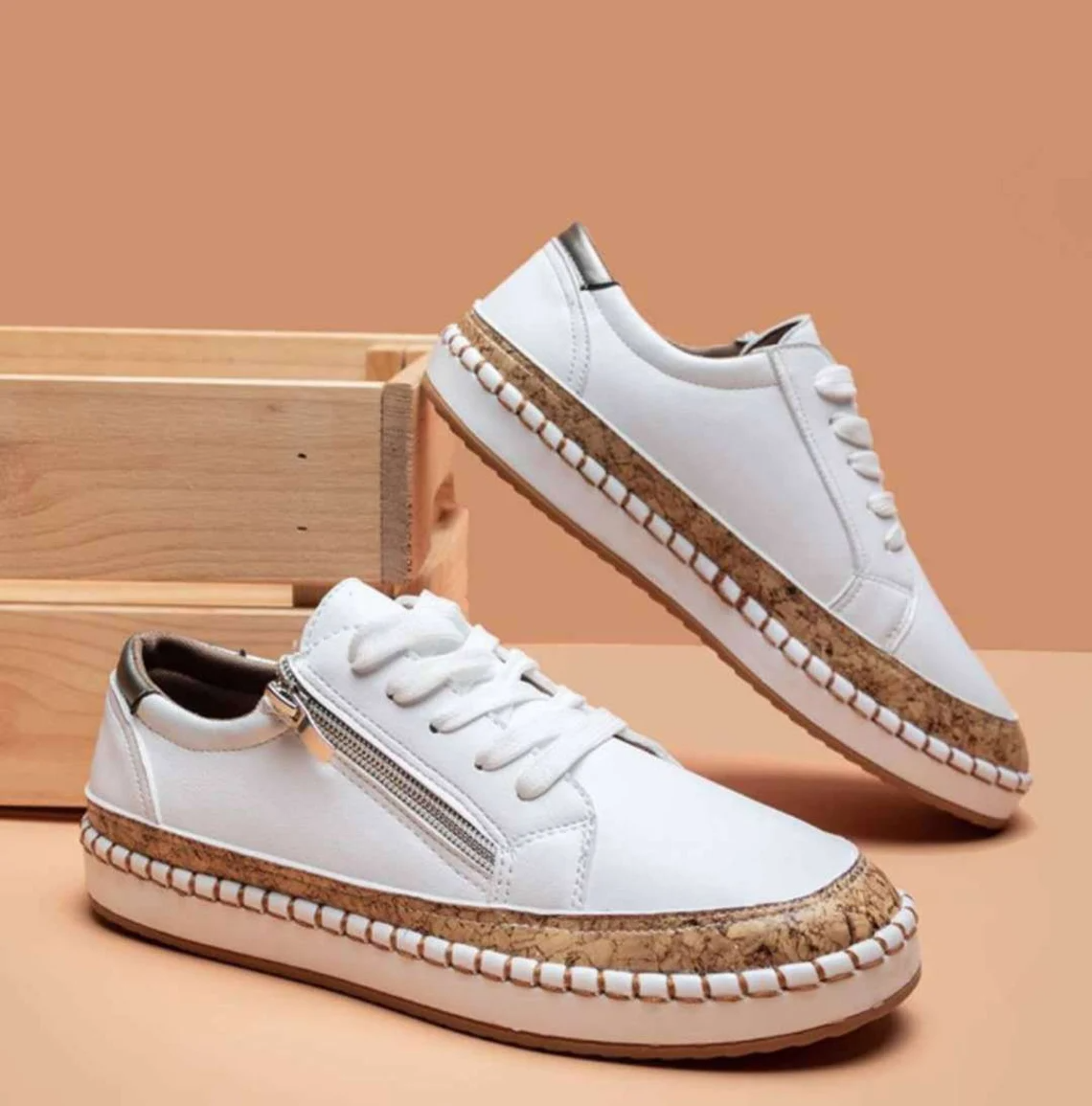 Women's Slip-On Sneakers with Dual-Cushion Sole & Breathable Mesh – Ergonomic Loafers for Walking, Work & Casual Everyday Wear