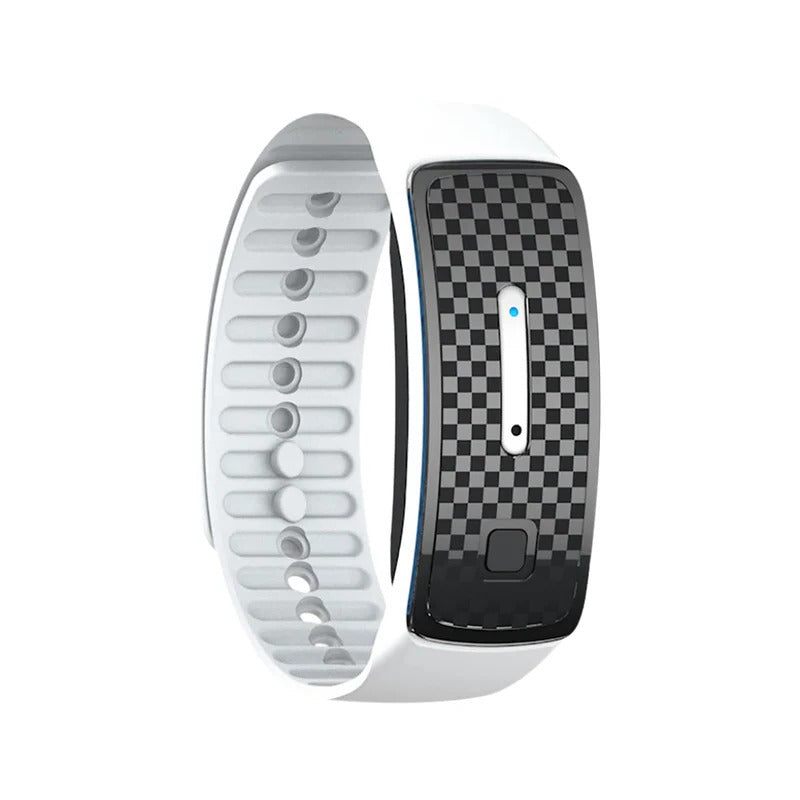 Ultrasonic Insect Repellent Wristband – Rechargeable Bug Deterrent Band for Outdoor Activities, Travel & Camping