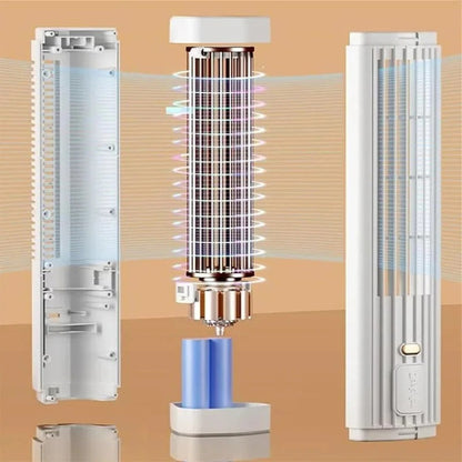 Portable Air Conditioner Fan | Bladeless Design with USB Rechargeable Battery | Compact Cooling Solution for Ultimate Comfort