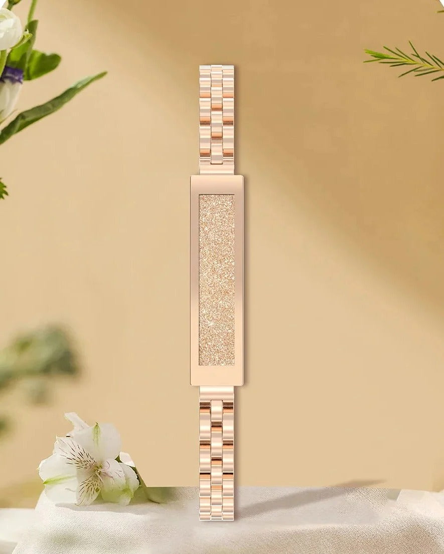 Pulsera elegante de fitness para mujer: monitoriza la frecuencia cardíaca, el sueño y la actividad
