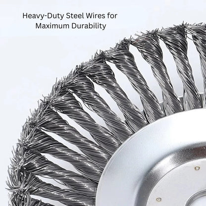 Heavy-Duty Brush Cutter Head | Durable Steel Wire Attachment for String Trimmers