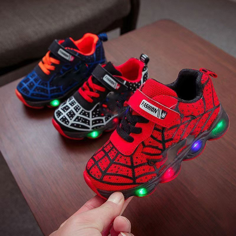 Light-Up Sneakers for Kids with LED Soles – Action Hero Style Velcro Shoes for Active Play, Running & Adventures