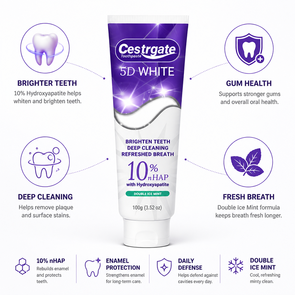 10% Hydroxyapatite Whitening Toothpaste