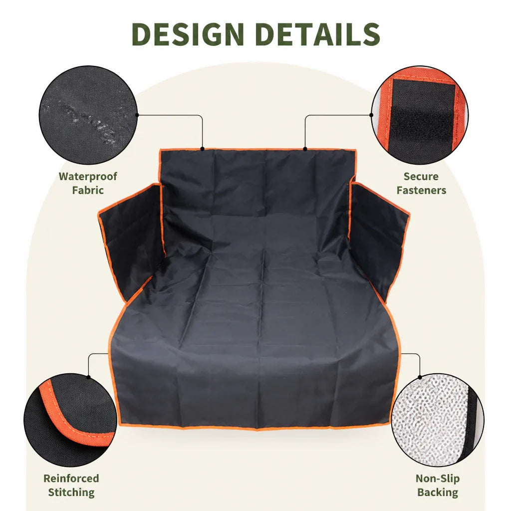 Ortekor Waterproof Easy-Install Hammock Car Seat Cover (Rear Seat)