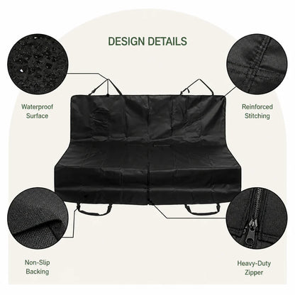 Ortekor Waterproof Heavy-Duty Scratchproof Car Seat Cover (Hammock Style)