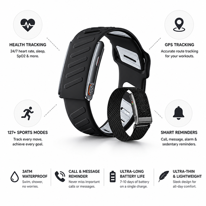 Ultra-Thin GPS Smartwatch (127+ Sports Modes)