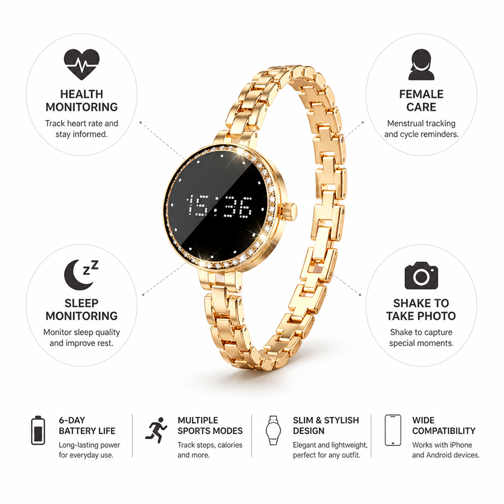 Accurate Step-Tracking & Ultra-Long Battery Smartwatch