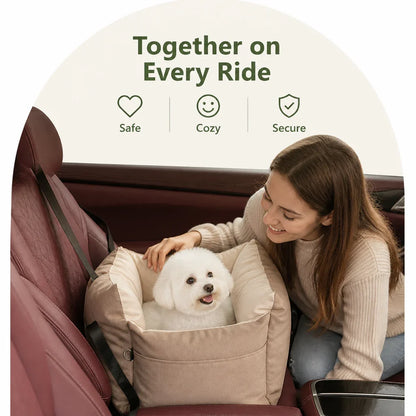 Ortekor Integrated Safety Belt & Washable Pet Car Seat (Universal)