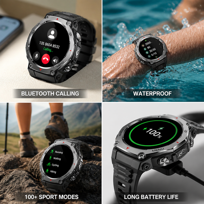 1.43" HD AMOLED Swimproof Smartwatch (100+ Sport Modes)