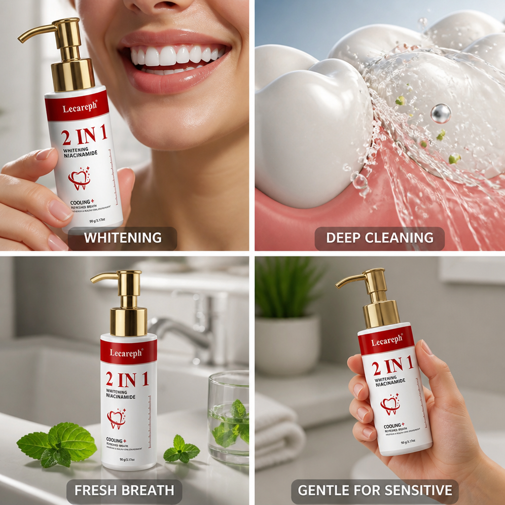 Niacinamide & Hydroxyapatite Whitening Toothpaste (Pump Dispenser)