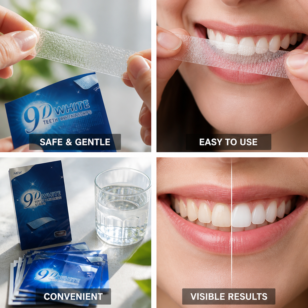 Gentle 9D Teeth Whitening Strips (14 Pieces)