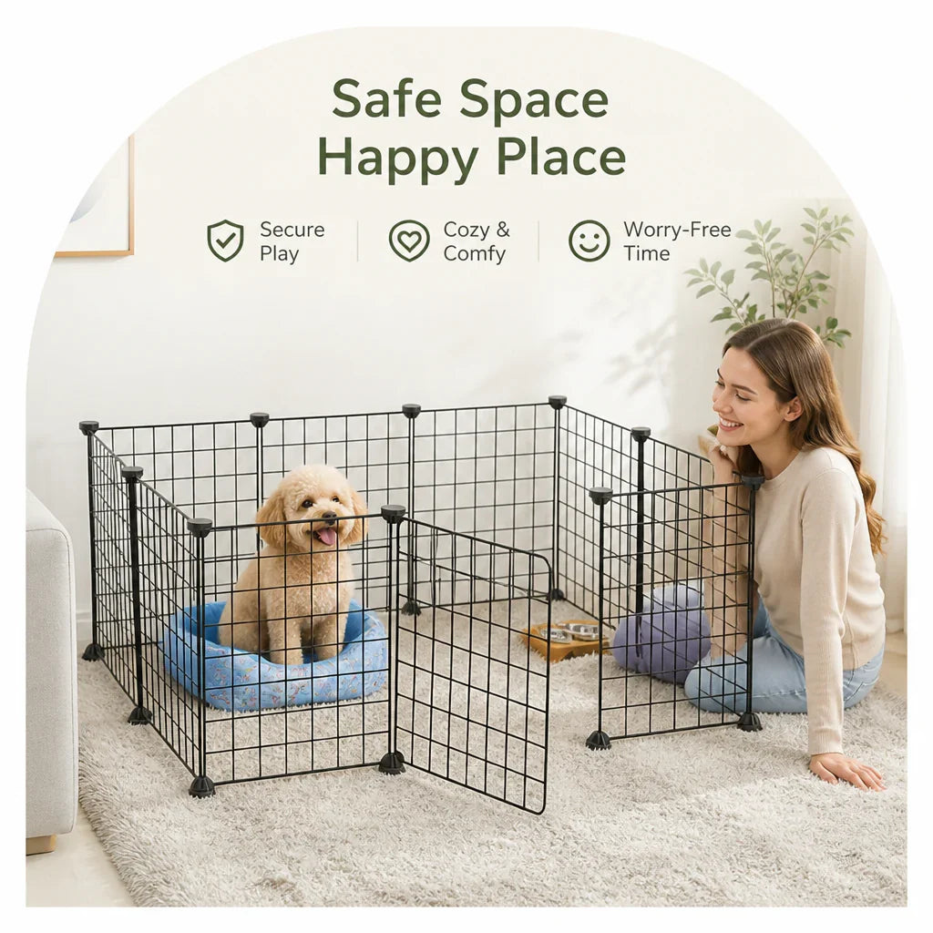 Ortekor Expandable & Modular Wire Mesh Dog Playpen