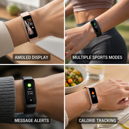 Reloj inteligente de actividad con frecuencia cardíaca AMOLED