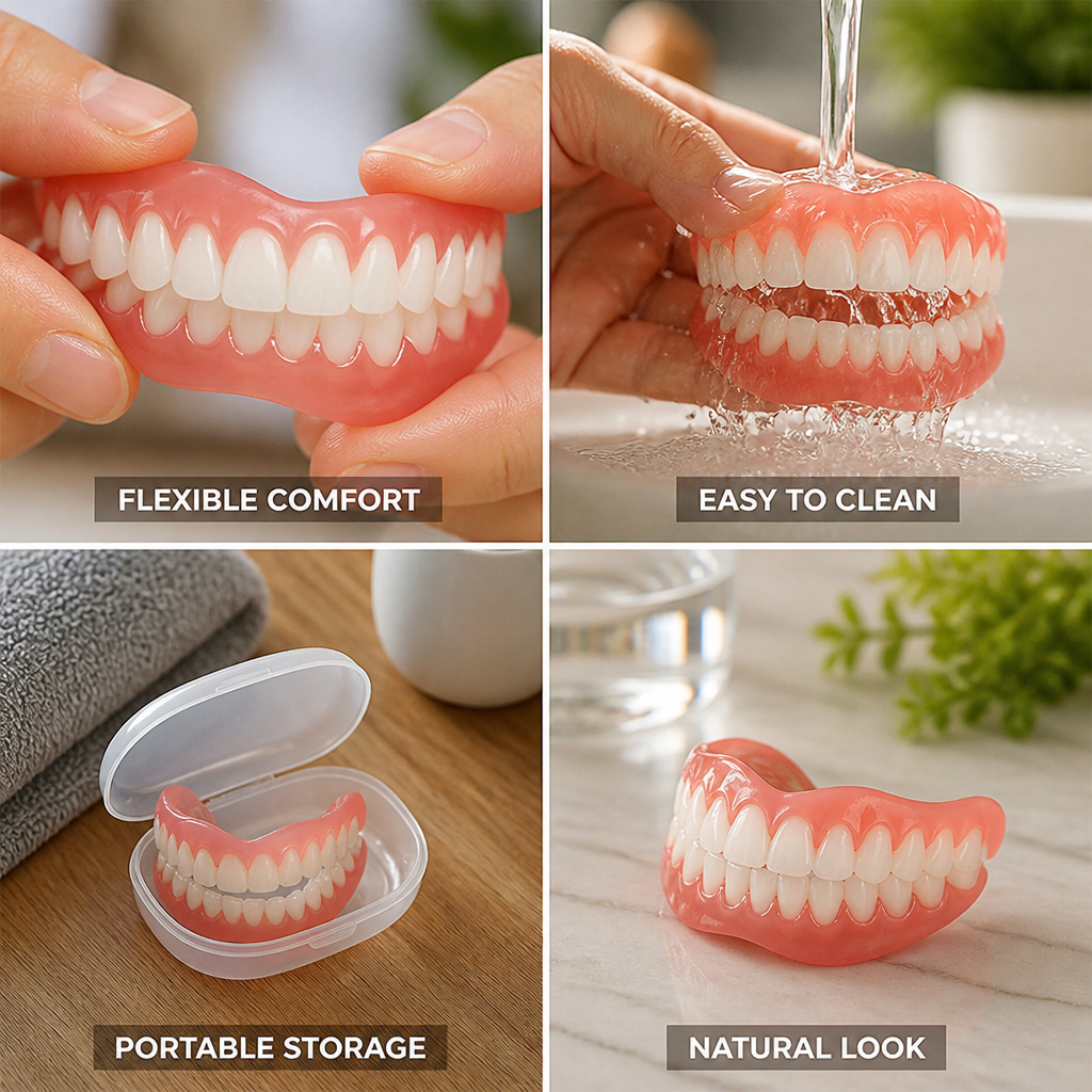 High-Elastic Silicone Denture Reline Kit