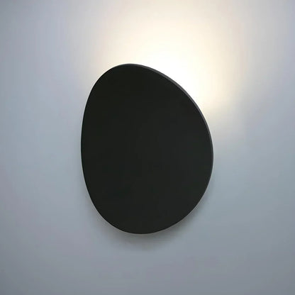 Round Metal Sconce 4-Pack Warm LED Indirect Glow Black Finish for Hallway Bedroom Living Room Contemporary Home Accent Lighting Minimalist M
