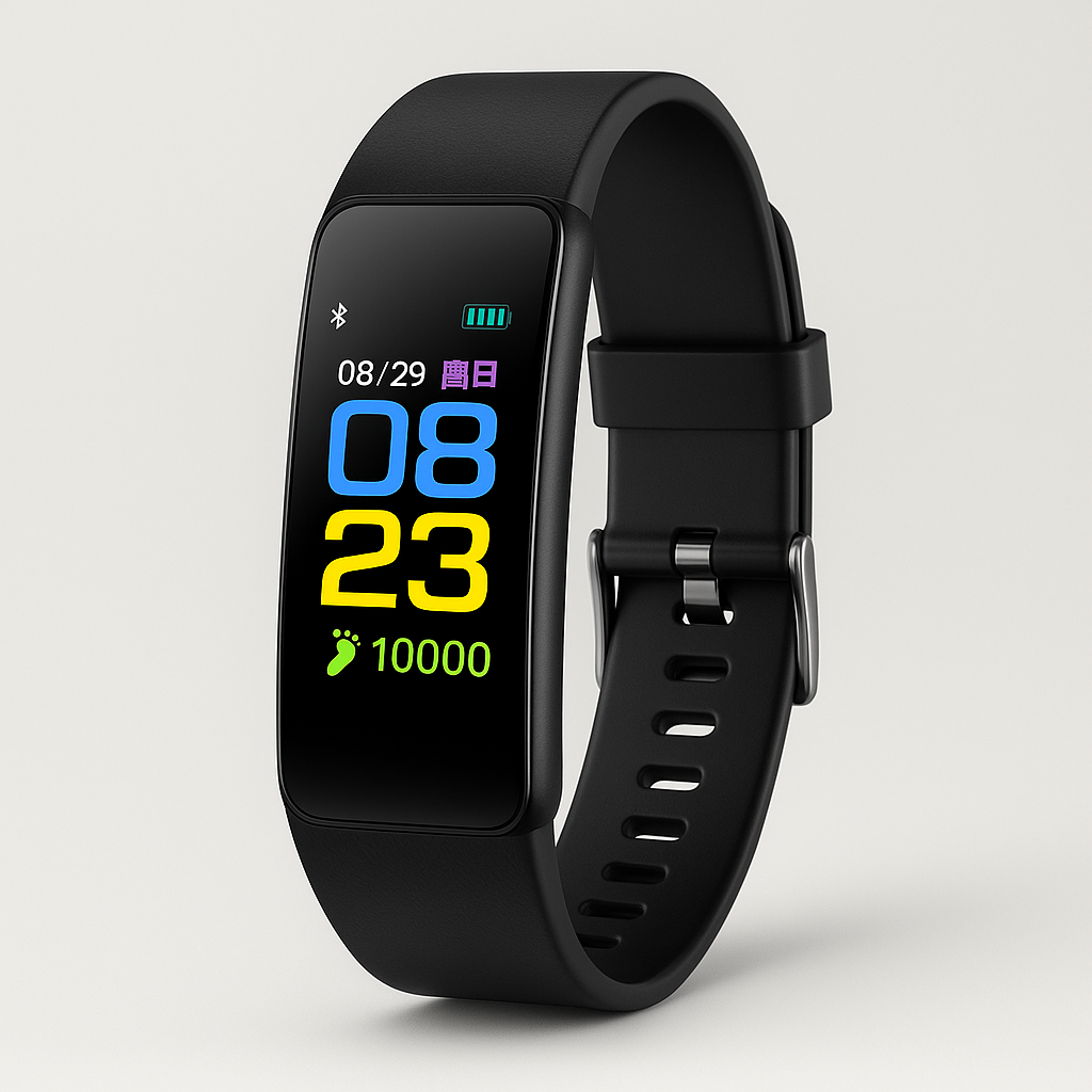 Fitness Tracker Watch for Seniors with Heart Rate Monitor Blood Pressure Steps Sleep Tracking LED Screen USB Rechargeable Water-Resistant Ac
