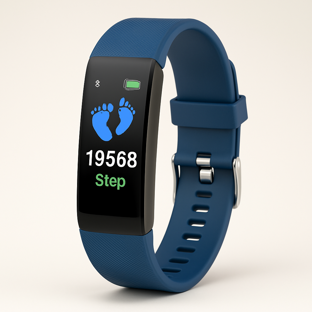 Fitness Tracker Watch for Seniors with Heart Rate Monitor Blood Pressure Steps Sleep Tracking LED Screen USB Rechargeable Water-Resistant Ac