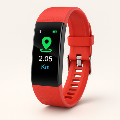 Fitness Tracker Watch for Seniors with Heart Rate Monitor Blood Pressure Steps Sleep Tracking LED Screen USB Rechargeable Water-Resistant Ac