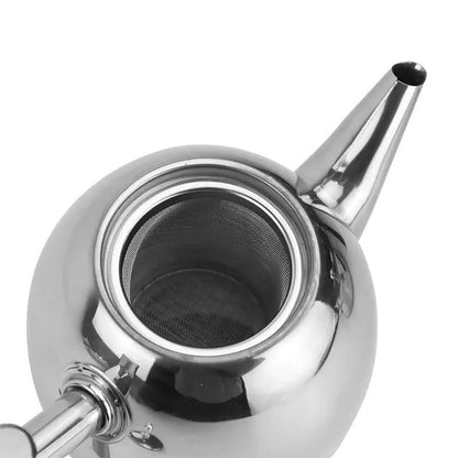 Tetera de metal resistente, utensilios de cocina clásicos