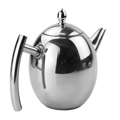 Tetera de metal resistente, utensilios de cocina clásicos