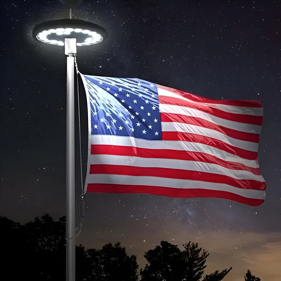 Outdoor Waterproof Flag Pole LED Light - Ortekor
