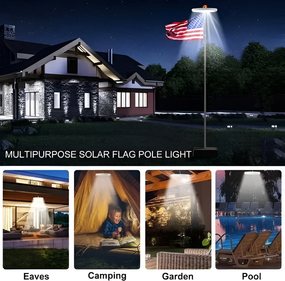 Luz LED Impermeable para Mástil de Bandera Exterior