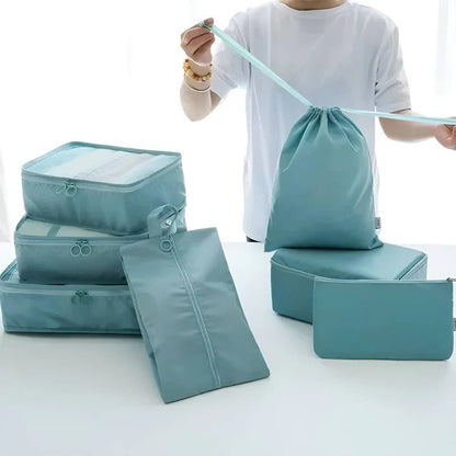 Cubos de equipaje para viaje, juego de almacenamiento de 7 piezas