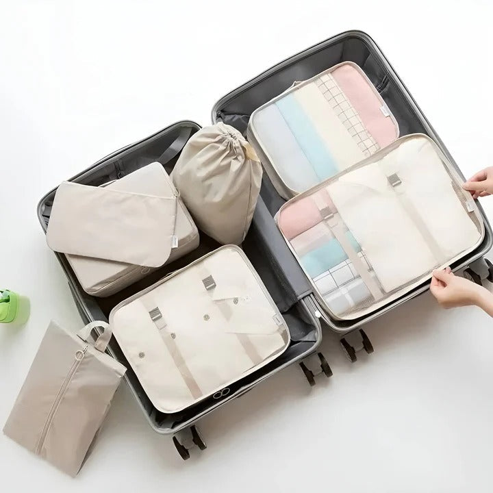 Cubos de equipaje para viaje, juego de almacenamiento de 7 piezas