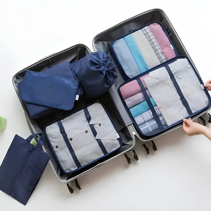 Cubos de equipaje para viaje, juego de almacenamiento de 7 piezas