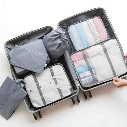 Cubos de equipaje para viaje, juego de almacenamiento de 7 piezas