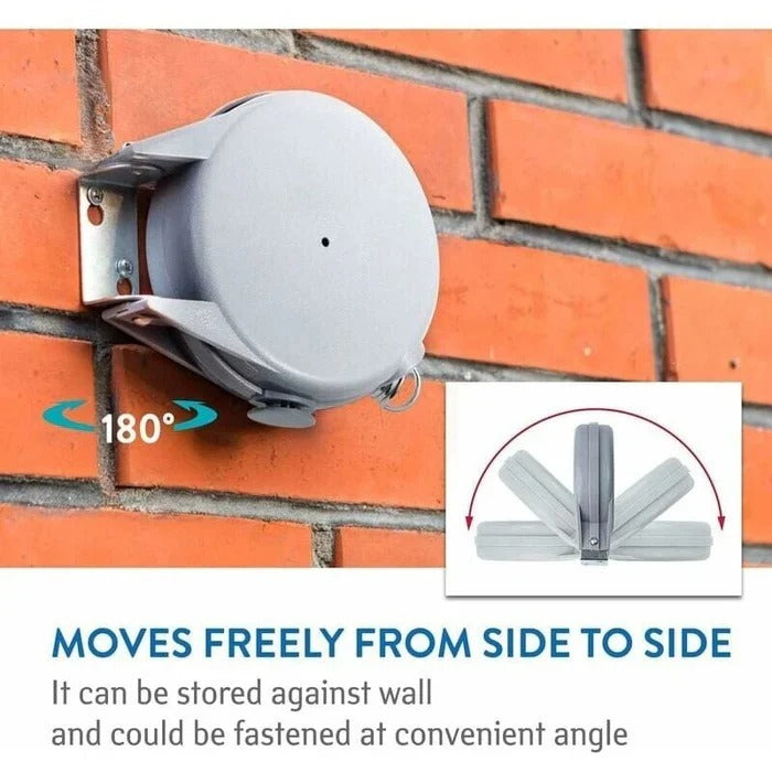 Tendedero plegable que ahorra espacio con giro de 360 grados