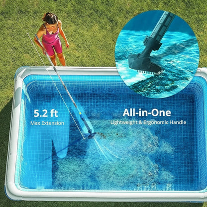 Limpiafondos de piscina portátil inalámbrico