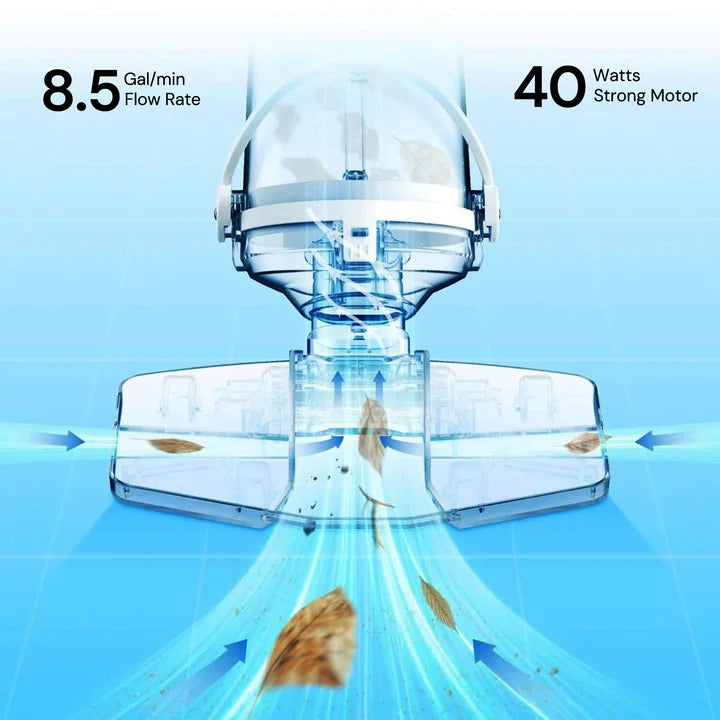 Limpiafondos de piscina portátil inalámbrico
