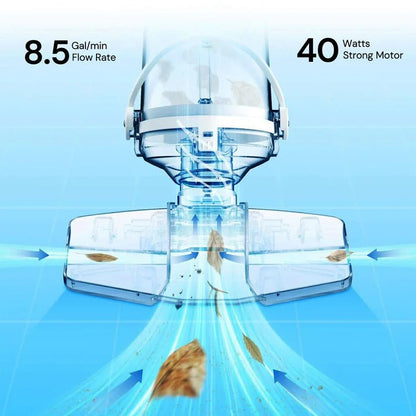 Limpiafondos de piscina portátil inalámbrico