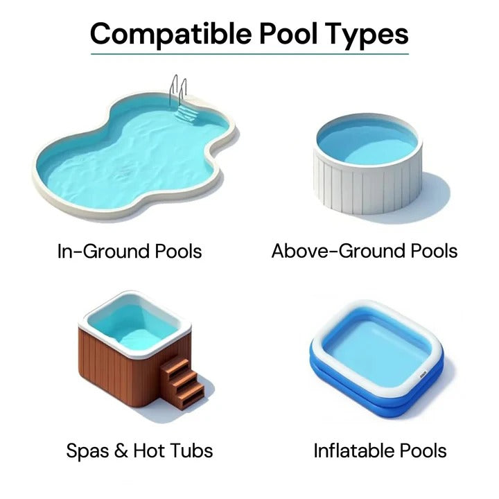 Limpiafondos de piscina portátil inalámbrico