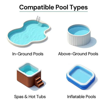 Limpiafondos de piscina portátil inalámbrico