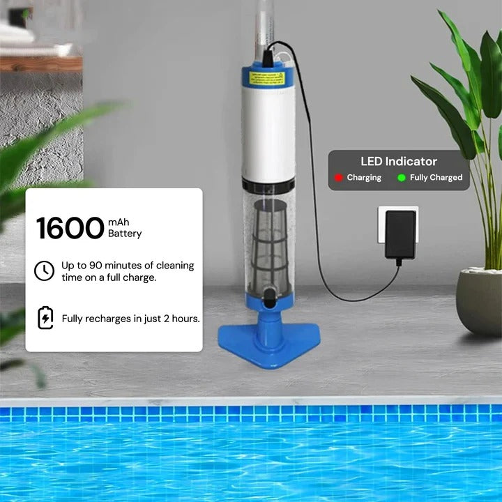 Limpiafondos de piscina portátil inalámbrico