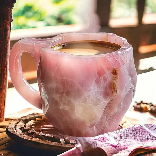 Taza de cristal delicada para café o té caliente