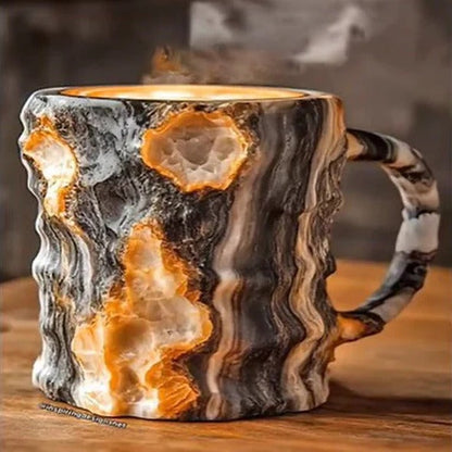 Taza de cristal delicada para café o té caliente