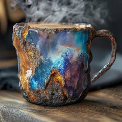Taza de cristal delicada para café o té caliente