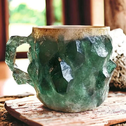 Taza de cristal delicada para café o té caliente
