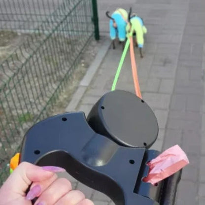 Correa doble LED intermitente para perros