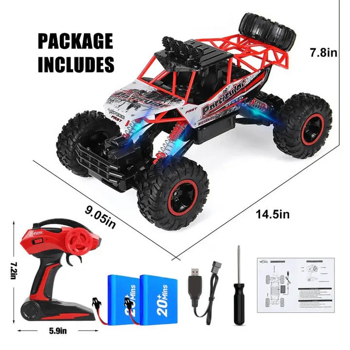 Camión monstruo RC resistente para niños